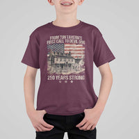 Tun Tavern 250th Anniversary T Shirt For Kid Patriotic Veteran Military Gift American Flag - Wonder Print Shop