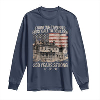 Tun Tavern 250th Anniversary Long Sleeve Shirt Patriotic Veteran Military Gift American Flag - Wonder Print Shop