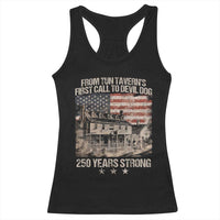 Tun Tavern 250th Anniversary Racerback Tank Top Patriotic Veteran Military Gift American Flag - Wonder Print Shop
