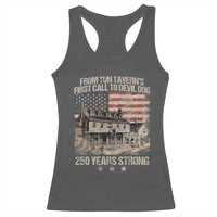 Tun Tavern 250th Anniversary Racerback Tank Top Patriotic Veteran Military Gift American Flag - Wonder Print Shop