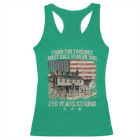 Tun Tavern 250th Anniversary Racerback Tank Top Patriotic Veteran Military Gift American Flag - Wonder Print Shop