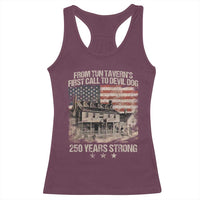 Tun Tavern 250th Anniversary Racerback Tank Top Patriotic Veteran Military Gift American Flag - Wonder Print Shop
