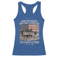 Tun Tavern 250th Anniversary Racerback Tank Top Patriotic Veteran Military Gift American Flag - Wonder Print Shop