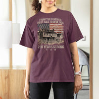 Tun Tavern 250th Anniversary T Shirt For Women Patriotic Veteran Military Gift American Flag - Wonder Print Shop