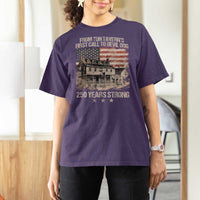 Tun Tavern 250th Anniversary T Shirt For Women Patriotic Veteran Military Gift American Flag - Wonder Print Shop