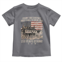 Tun Tavern 250th Anniversary Toddler T Shirt Patriotic Veteran Military Gift American Flag - Wonder Print Shop