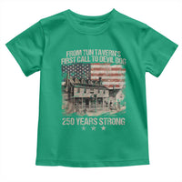 Tun Tavern 250th Anniversary Toddler T Shirt Patriotic Veteran Military Gift American Flag - Wonder Print Shop
