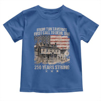 Tun Tavern 250th Anniversary Toddler T Shirt Patriotic Veteran Military Gift American Flag - Wonder Print Shop