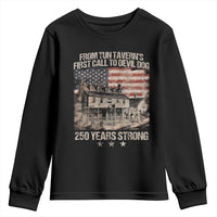 Tun Tavern 250th Anniversary Youth Sweatshirt Patriotic Veteran Military Gift American Flag - Wonder Print Shop