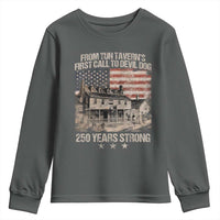 Tun Tavern 250th Anniversary Youth Sweatshirt Patriotic Veteran Military Gift American Flag - Wonder Print Shop
