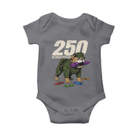 250 Years Of Eating Crayons Baby Onesie Vintage Bulldog Patriotic Veteran Military Gift - Wonder Print Shop