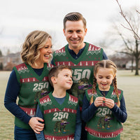 250 Years Of Eating Crayons V-Neck Knit Sweater Vest Vintage Bulldog Patriotic Veteran Military Gift - Wonder Print Shop