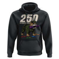 250 Years Of Eating Crayons Hoodie Vintage Bulldog Patriotic Veteran Military Gift - Wonder Print Shop