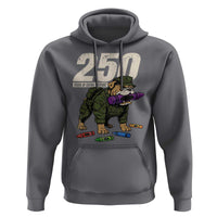 250 Years Of Eating Crayons Hoodie Vintage Bulldog Patriotic Veteran Military Gift - Wonder Print Shop