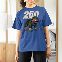 250 Years Of Eating Crayons T Shirt For Women Vintage Bulldog Patriotic Veteran Military Gift - Wonder Print Shop