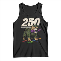 250 Years Of Eating Crayons Tank Top Vintage Bulldog Patriotic Veteran Military Gift - Wonder Print Shop