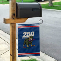 250 Years Of Eating Crayons Garden Flag Vintage Bulldog Patriotic Veteran Military Gift