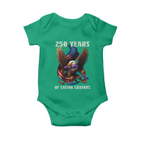 250 Years Of Eating Crayons Baby Onesie Funny Eagle 250th Anniversary Veterans Gifts - Wonder Print Shop