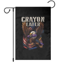 Crayon Eater Garden Flag Funny Eagle 250th Anniversary Veterans Gifts - Wonder Print Shop