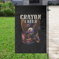 Crayon Eater Garden Flag Funny Eagle 250th Anniversary Veterans Gifts - Wonder Print Shop