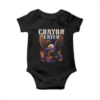 Crayon Eater Baby Onesie Funny Eagle 250th Anniversary Veterans Gifts - Wonder Print Shop