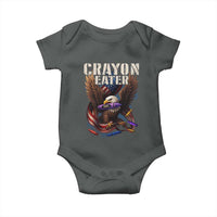 Crayon Eater Baby Onesie Funny Eagle 250th Anniversary Veterans Gifts - Wonder Print Shop