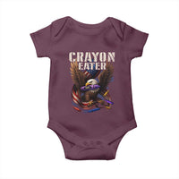 Crayon Eater Baby Onesie Funny Eagle 250th Anniversary Veterans Gifts - Wonder Print Shop