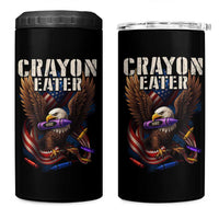 Crayon Eater 4 in 1 Can Cooler Tumbler Funny Eagle 250th Anniversary Veterans Gifts - Wonder Print Shop