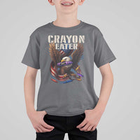 Crayon Eater T Shirt For Kid Funny Eagle 250th Anniversary Veterans Gifts - Wonder Print Shop