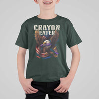 Crayon Eater T Shirt For Kid Funny Eagle 250th Anniversary Veterans Gifts - Wonder Print Shop