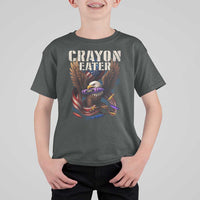 Crayon Eater T Shirt For Kid Funny Eagle 250th Anniversary Veterans Gifts - Wonder Print Shop