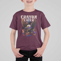 Crayon Eater T Shirt For Kid Funny Eagle 250th Anniversary Veterans Gifts - Wonder Print Shop