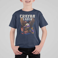 Crayon Eater T Shirt For Kid Funny Eagle 250th Anniversary Veterans Gifts - Wonder Print Shop