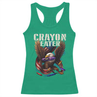 Crayon Eater Racerback Tank Top Funny Eagle 250th Anniversary Veterans Gifts - Wonder Print Shop