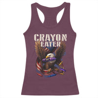 Crayon Eater Racerback Tank Top Funny Eagle 250th Anniversary Veterans Gifts - Wonder Print Shop