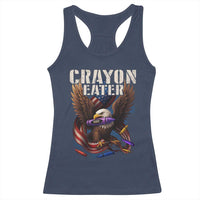 Crayon Eater Racerback Tank Top Funny Eagle 250th Anniversary Veterans Gifts - Wonder Print Shop
