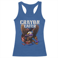 Crayon Eater Racerback Tank Top Funny Eagle 250th Anniversary Veterans Gifts - Wonder Print Shop
