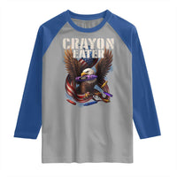 Crayon Eater Raglan Shirt Funny Eagle 250th Anniversary Veterans Gifts - Wonder Print Shop
