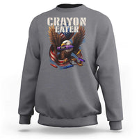 Crayon Eater Sweatshirt Funny Eagle 250th Anniversary Veterans Gifts - Wonder Print Shop