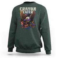 Crayon Eater Sweatshirt Funny Eagle 250th Anniversary Veterans Gifts - Wonder Print Shop