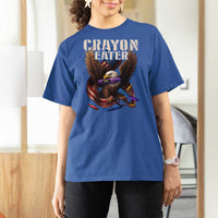 Crayon Eater T Shirt For Women Funny Eagle 250th Anniversary Veterans Gifts - Wonder Print Shop