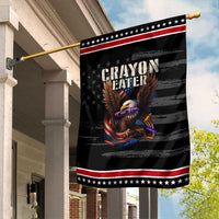 Crayon Eater Garden Flag Funny Eagle 250th Anniversary Veterans Gifts