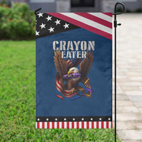 Crayon Eater Garden Flag Funny Eagle 250th Anniversary Veterans Gifts