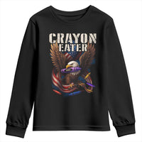 Crayon Eater Youth Sweatshirt Funny Eagle 250th Anniversary Veterans Gifts - Wonder Print Shop