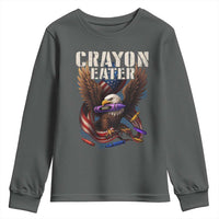 Crayon Eater Youth Sweatshirt Funny Eagle 250th Anniversary Veterans Gifts - Wonder Print Shop