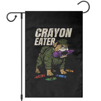 Crayon Eater Garden Flag Funny Bulldog Military Corps Proud Soldier Family - Wonder Print Shop