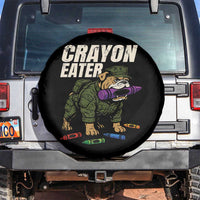 Crayon Eater Spare Tire Cover Funny Bulldog Military Corps Proud Soldier Family - Wonder Print Shop