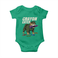 Crayon Eater Baby Onesie Funny Bulldog Military Corps Proud Soldier Family - Wonder Print Shop