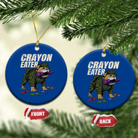 Crayon Eater Ceramic Ornament Funny Bulldog Military Corps Proud Soldier Family - Wonder Print Shop
