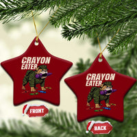 Crayon Eater Ceramic Ornament Funny Bulldog Military Corps Proud Soldier Family - Wonder Print Shop